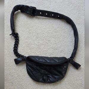 Kurt Geiger Black Quilted Crossbody Bag